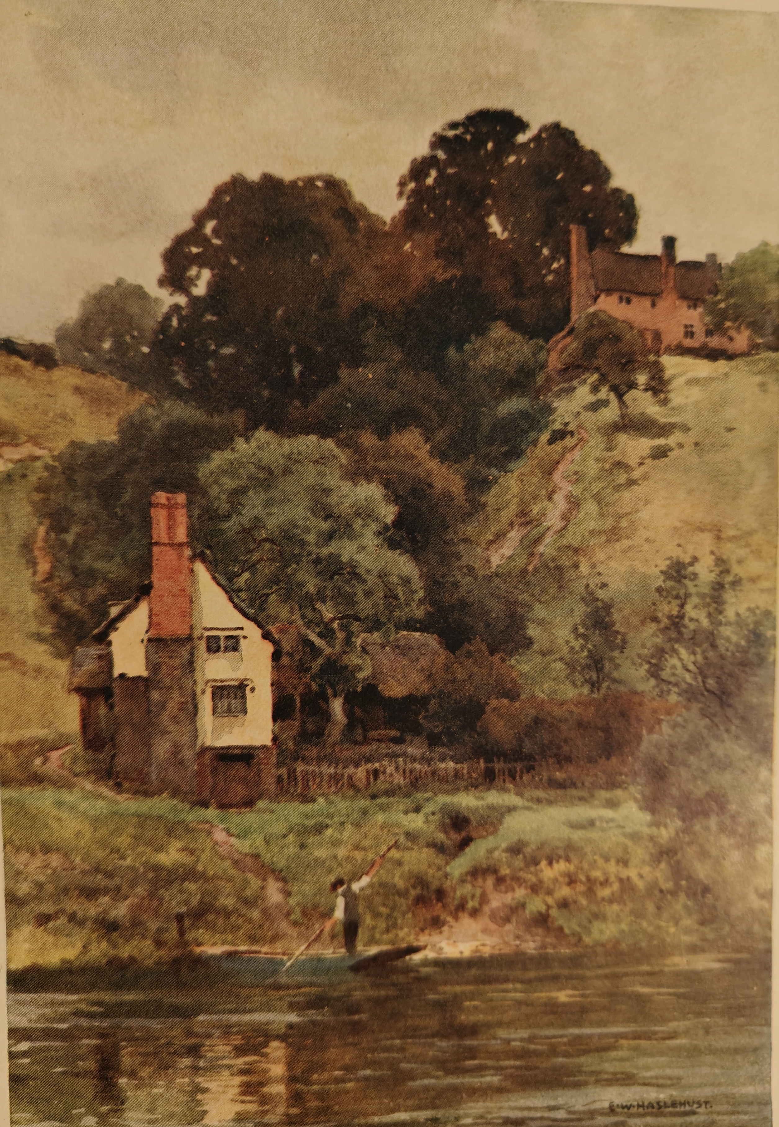 Print of Offa's Dyke at Bridge Sollers, Haslehurst